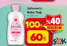 JOHNSON'S BEBE YAĞI 200 ML